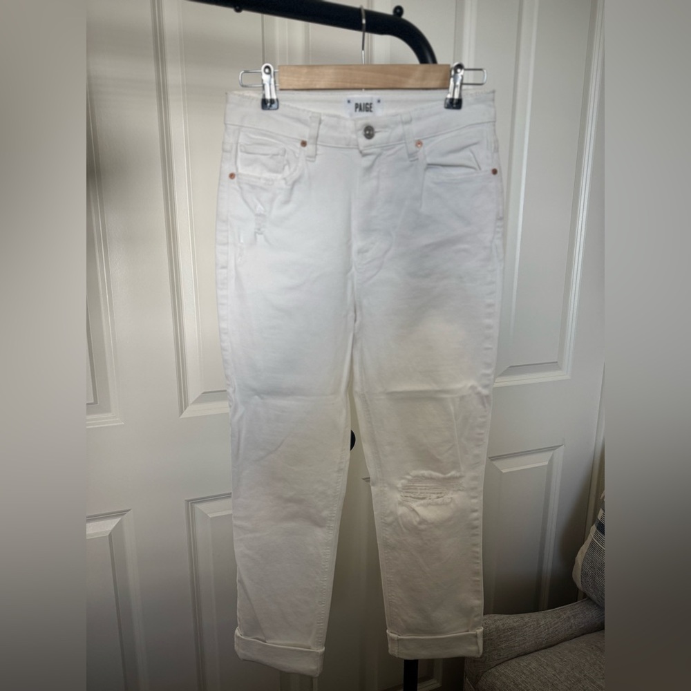 PAIGE Jeans Sarah Slim White 28